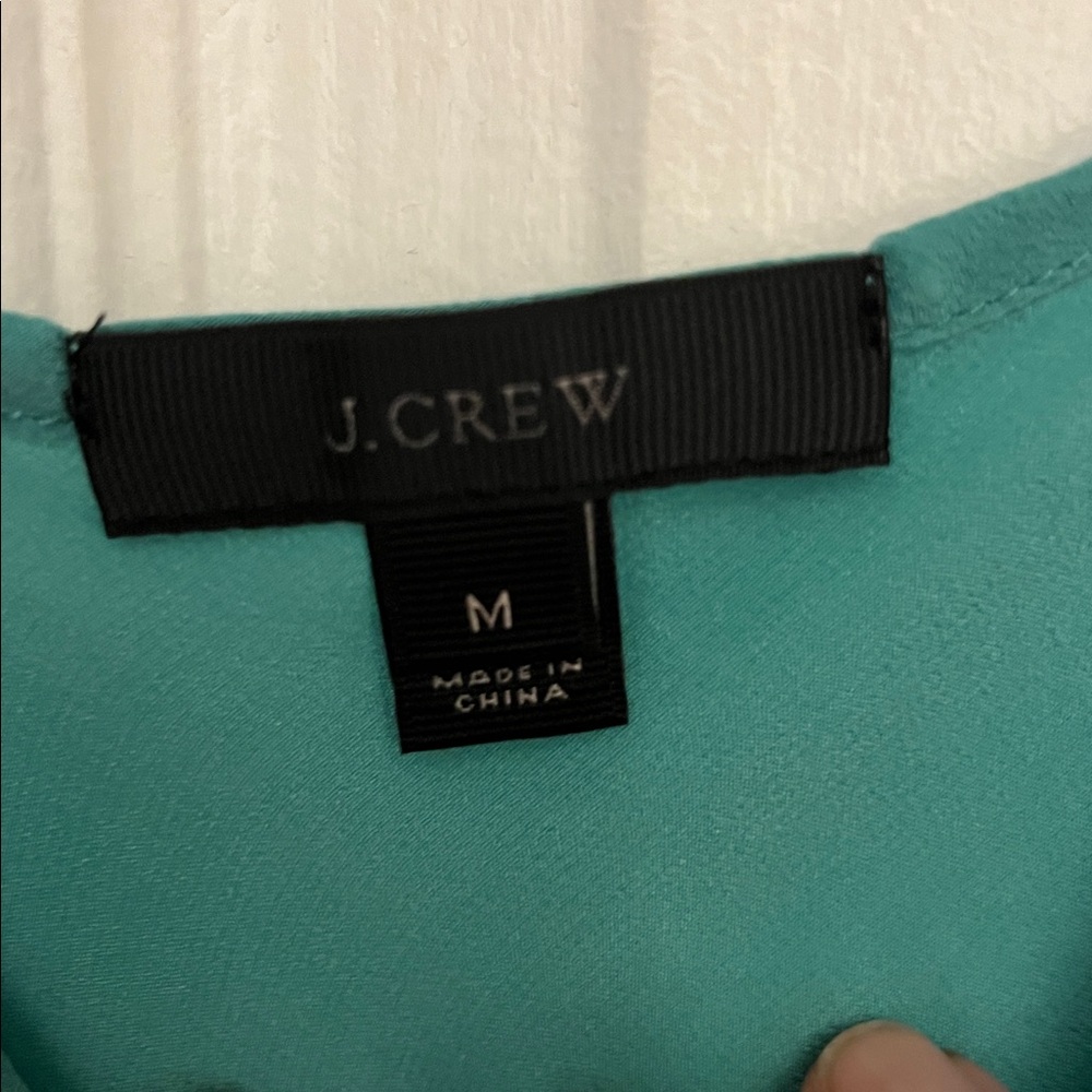 J. Crew Silk Teal Camisole Top - Picture 6 of 8